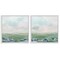 Stupell Industries Abstract Gradient Landscapes 2pc Framed Giclee Wall Art Set Design by June Erica Vess